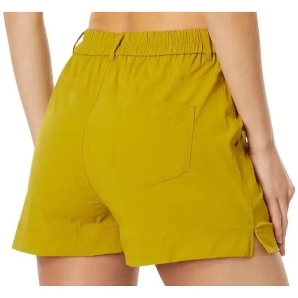 Madewell Taiyaki Zip Hike Shorts Circus lime Green Size Medium